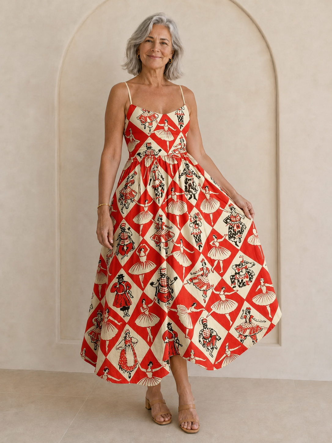 Virella - Vestido midi