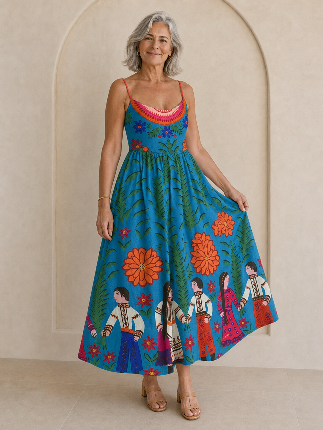 Velorina - Vestido midi