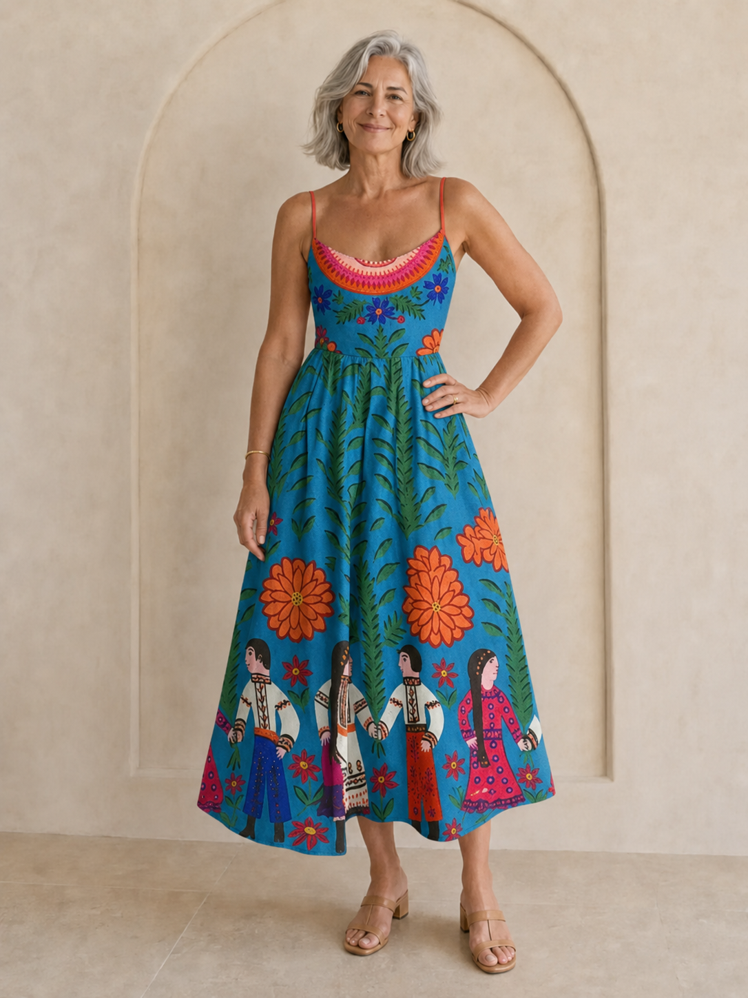 Velorina - Vestido midi